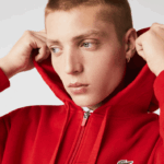 Lacoste moletom esportivo leve bimatéria homens vermelho e52 88BL963 - Image 6