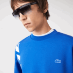 Lacoste moletom piquê solto homens azul k1q 88BL1001 - Image 7