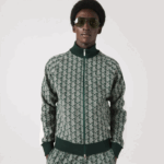 Lacoste moletom regular fit com estampa de monograma homens verde bege 7m4 88BL276