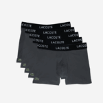 Lacoste Pacote com 5 boxers de cintura com logo homens cinza xb4 88BL1400