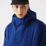 Lacoste parka acolchoada resistente à água homens bdm azul 88BL1308 - Image 8