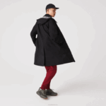 Lacoste parka impermeável com capuz removível na altura do joelho homens preto 031 88BL1273 - Image 2