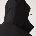 Lacoste parka impermeável com capuz removível na altura do joelho homens preto 031 88BL1273 - Image 3