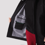 Lacoste parka impermeável com capuz removível na altura do joelho homens preto 031 88BL1273 - Image 10