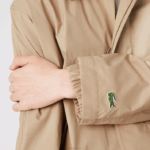 Lacoste parka longa leve e abotoada resistente à água homens bege c5u 88BL1286 - Image 10