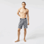 Lacoste pijama de impressão gráfica homens branco azul marinho cinza chine anos 40 88BL1511 - Image 2