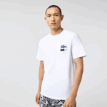 Lacoste pijama de impressão gráfica homens branco azul marinho cinza chine anos 40 88BL1511 - Image 4
