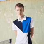 Lacoste pólo de tênis esportivo ultra-dry piquê homens branco preto azul x87 88BL785 - Image 2