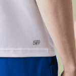 Lacoste pólo de tênis esportivo ultra-dry piquê homens branco preto azul x87 88BL785 - Image 6