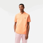 Lacoste polo l.12.12 original homens heb laranja claro 88BL196