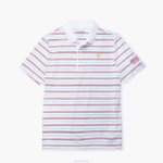 Lacoste polo listrado esporte da copa dos presidentes homens branco azul marinho vermelho t57 88BL1230