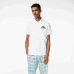 Lacoste polo mini piquê de algodão homens branco 001 88BL101
