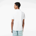 Lacoste polo mini piquê de algodão homens branco 001 88BL101 - Image 3