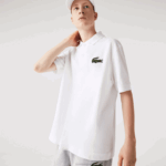 Lacoste polo original l.12.12 folgado homens branco 001 88BL231 - Image 8