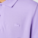 Lacoste pólo piquê de algodão respirável de movimento ativo homens gfu roxo 88BL602 - Image 4