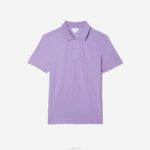 Lacoste pólo piquê de algodão respirável de movimento ativo homens gfu roxo 88BL602 - Image 5