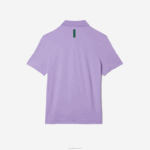 Lacoste pólo piquê de algodão respirável de movimento ativo homens gfu roxo 88BL602 - Image 6