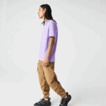 Lacoste pólo piquê de algodão respirável de movimento ativo homens gfu roxo 88BL602 - Image 7