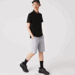 Lacoste pólo piquê de algodão respirável de movimento ativo homens preto 031 88BL173 - Image 2