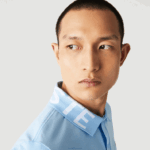 Lacoste polo piquet slim fit gola com letras respirável leve homens hbp azul 88BL900 - Image 4