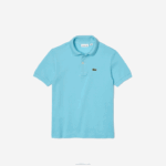 Lacoste polo regular fit petit piquet crianças azul 3n0 88BL3117