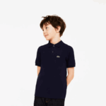 Lacoste polo regular fit petit piquet crianças azul marinho 166 88BL3002