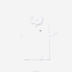 Lacoste polo regular fit petit piquet crianças branco 001 88BL3000 - Image 4