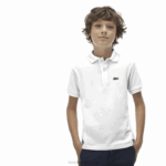 Lacoste polo regular fit petit piquet crianças preto 031 88BL3001 - Image 3