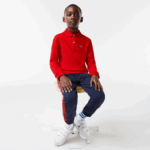 Lacoste polo regular fit petit piquet crianças vermelho 240 88BL2952 - Image 2