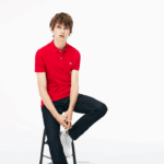 Lacoste polo slim fit L.12.12 original homens vermelho 240 88BL752 - Image 2