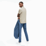 Lacoste polo smart paris em piquê de algodão elástico homens bege ae0 88BL79 - Image 2