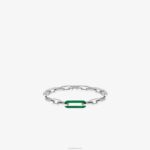 Lacoste pulseira conjunto mulheres prata e verde 041 88BL2197