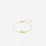 Lacoste pulseira de crocodilo mulheres ouro 714 88BL2903