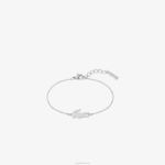 Lacoste pulseira de crocodilo mulheres prata 045 88BL2902