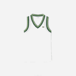 Lacoste regata com decote v contrastante mulheres branco 001 88BL2442