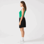 Lacoste regata de malha canelada sem costura mulheres ldm verde 88BL2647 - Image 3