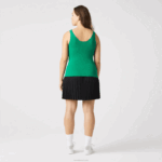 Lacoste regata de malha canelada sem costura mulheres ldm verde 88BL2647 - Image 10
