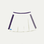 Lacoste saia de tênis curta embutida esportiva mulheres amarelo roxo 4xk 88BL2592 - Image 5