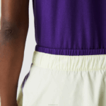 Lacoste saia de tênis curta embutida esportiva mulheres amarelo roxo 4xk 88BL2592 - Image 7