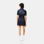 Lacoste saia esportiva miami edição aberta mulheres azul laranja t5i 88BL2423 - Image 3