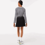Lacoste saia plissada cintura elástica mulheres preto 031 88BL2352 - Image 3