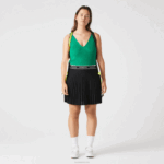 Lacoste saia plissada cintura elástica mulheres preto 031 88BL2352 - Image 6