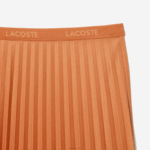 Lacoste saia plissada fluida cintura elástica mulheres wwc laranja 88BL2599 - Image 5