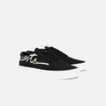 Lacoste salto serve tênis de lona de renda mulheres preto e off white 454 88BL2716 - Image 2