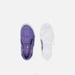 Lacoste salto servir têxtil deslizamento bebês roxo branco 84x 88BL2969 - Image 4