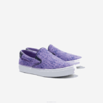 Lacoste salto servir têxtil deslizamento crianças roxo branco 84x 88BL3235 - Image 2