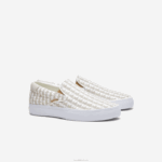 Lacoste salto servir têxtil deslizamento homens off white & white 03a 88BL1855 - Image 2