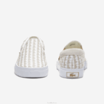 Lacoste salto servir têxtil deslizamento homens off white & white 03a 88BL1855 - Image 4