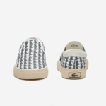 Lacoste salto servir têxtil deslizamento mulheres off white & white 03a 88BL2723 - Image 5