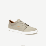 Lacoste sapatos de barco de couro bayliss homens off white 18c 88BL1719